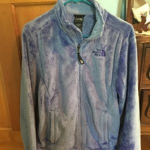 The north face fuzzy fleece jacket